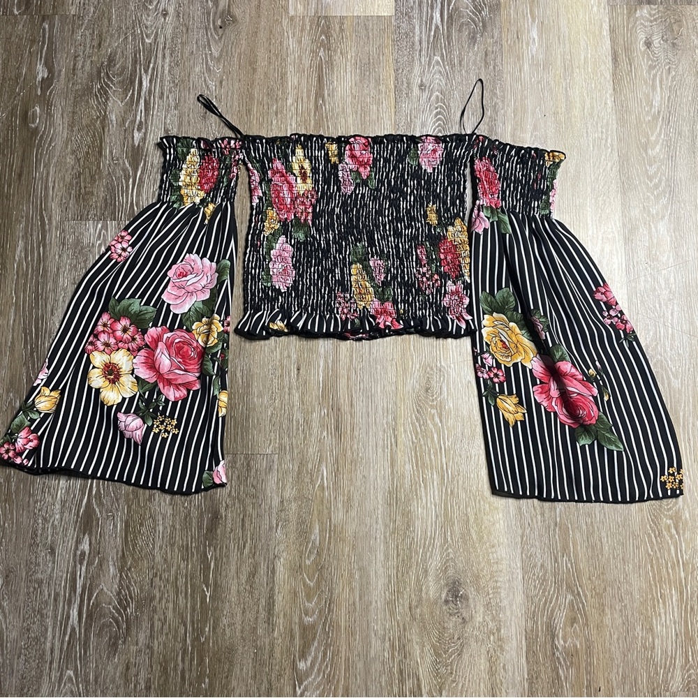 Off the shoulder floral top